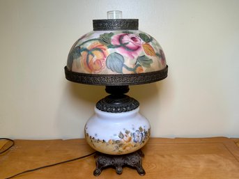 Beautiful Antique Hand Painted Gone With The Wind Lamp