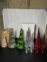 MERCURY GLASS AND GUMDROP TREES