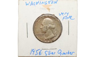 1956 George Washington Silver Quarter Coin