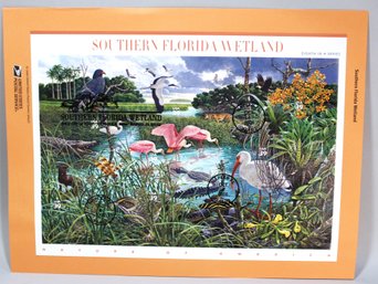 US STAMPS 1ST DAY OF ISSUE SHEET SOUTHERN FLORIDA WETLAND OCT 4, 2006