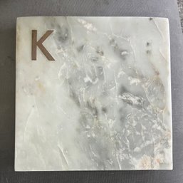 Williams-Sonoma Stone Cutting Board 'K'