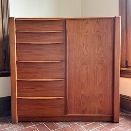 A Danish Mid-century Modern Teak Wardrobe Designed By Dyrlund