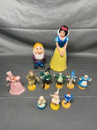 Wizard Of Oz Vintage Figurines Loews Ren. MGM Turner Lollipop Guild Snow White And A Dwarf