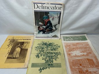 Antique 1800s Youth Companion Magazines