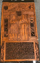 Medieval Belgian Memorial Brass Rubbing