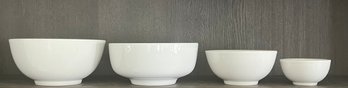 Set Of 4 White Bowls, 1 Williams-Sonoma