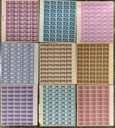 Three Cent Stamp Sheets (9)