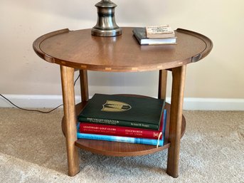 Mid Century Round Wooden Table