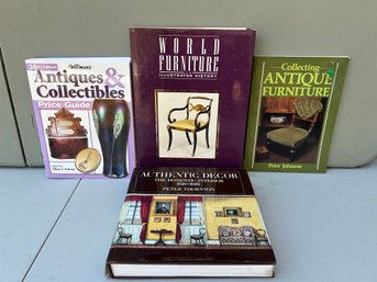 Set Of 4 Antiques Collectibles And Furniture Books