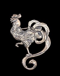 Vintage Sterling Silver Rooster Pin/brooch