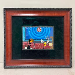 A Framed Warner Bros Celluloid - Bugs, Daffy, Sylvester, Tweety, Wile E Coyote & Taz