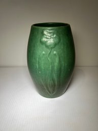 Zanesville Pottery Green Vintage Vase