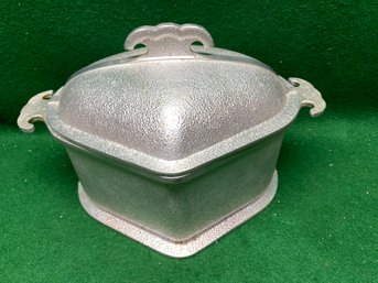 Vintage Guardian Service Ware Heavy Aluminum Triangle Heart Roasting Pan With Lid. Yes Shipping.