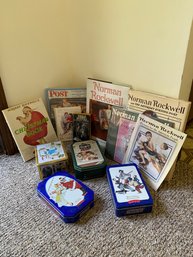 Norman Rockwell Collectors Book And Collectibles