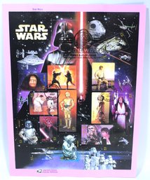 US STAMPS 1ST DAY OF ISSUE SHEET STAR WARS MAY 26, 2007