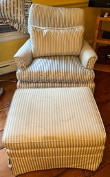 Oversized Armchair With Matching Ottoman