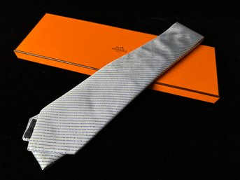 Hermes Grey Tie