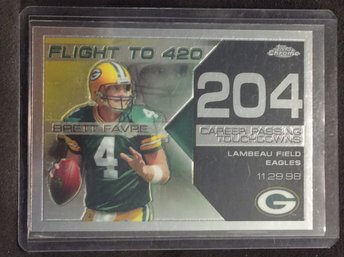 2008 Topps Chrome Brett Favre Flight To 420 #204 - M