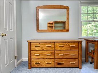 This End Up Furniture Co. Double Dresser With Mirror ( Retail $1,241 )