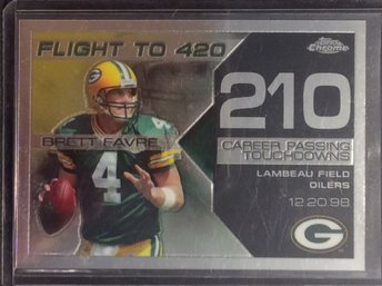 2008 Topps Chrome Brett Favre Flight To 420 #210 - M