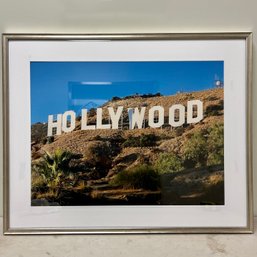 A Large Framed Photograph - The Hollywood Sign