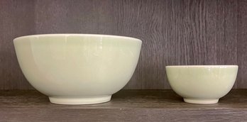 Set Of 2 Light Green Bowls