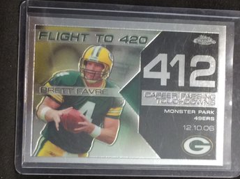 2008 Topps Chrome Brett Favre Flight To 420 #412 - M