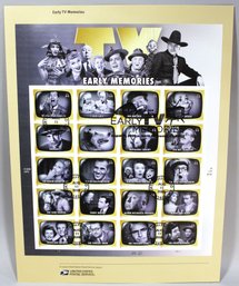 US STAMPS 1ST DAY OF ISSUE TV EARLY MEMORIES SHEET AUG 11 2009