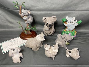 Koala's Lot 2 - Bear Foot, The Danbury Mint, Tara, San Francisco Music Box Company, Trinket Box, 2' To 8'