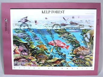 US STAMPS 1ST DAY OF ISSUE SHEET KELP FOREST OCT 1, 2009