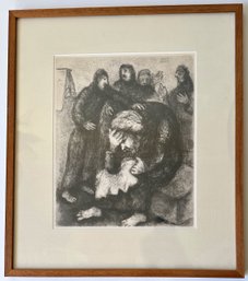 Marc Chagall Original Etching, Jacob Pleurant Joseph (Appraised For $5,000)