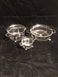 Set Of Clear Bodum Pots