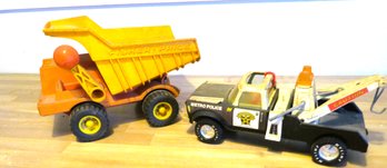 Fisher Price Dump & Nylint Police Tow Truck