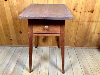 Vintage Pine One Drawer Table