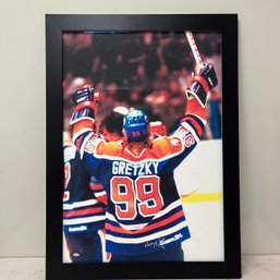 A Large Framed Poster - The Great One - Gretzky - Autographed - Authenticated