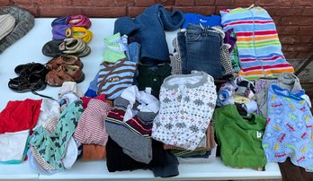 Lot Of Baby And Toddler Clothes And Shoes