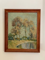 Vintage Farmstead Painting