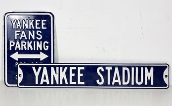 Retro Enameled Iron Yankee Signs - Large