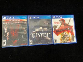 3 Piece PS4 Disc Games