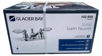 NEW! Glacier Bay Chrome Teapot Bath Faucet (Model No. 102 856)