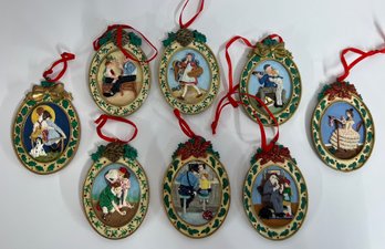 8 Norman Rockwell Ornaments