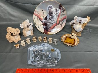 Koala's Lot 3 - Wade, Bradex Plate, Stone Critters, Cristal D'Arques, Trinket Dish