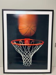 A Dynamic Basketball Photograph - Framed - Large