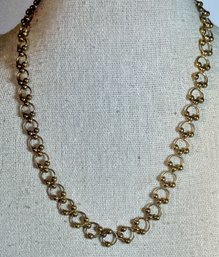 Fine Gold Over Sterling Silver Round Link Neckalce