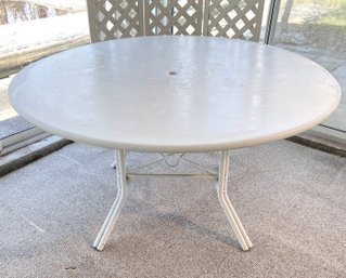 Oversize Vintage 54' Fiberglass Patio Table
