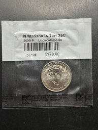 2009-P Uncirculated N Mariana Is Terr Quarter In Littleton Package
