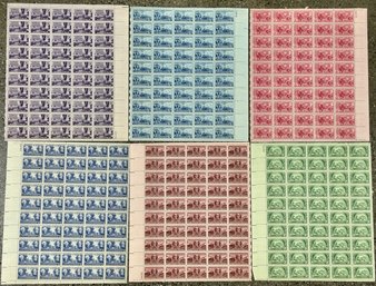 Three Cent Stamp Sheets (6)