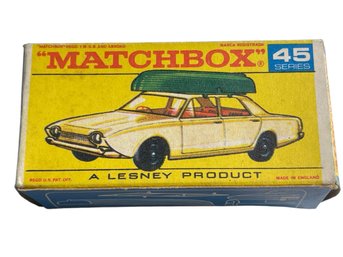 Vtg Matchbox #45 Corsair And Boat With Original Box