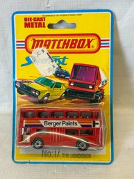 Mint On Card 1972 MATCHBOX SUPERFAST THE LONDONER Double Decker Bus