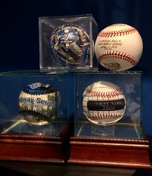 Collection Of 'Subway Series ' And  World Series Balls